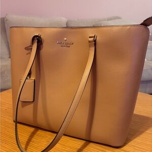Kate Spade Tan Leather Tote Bag